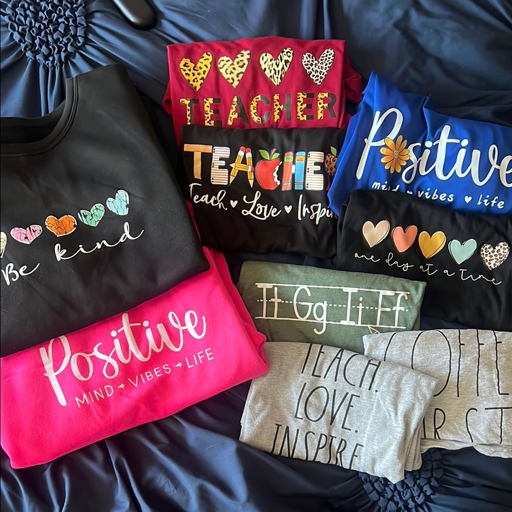 Lot of Teacher Tees/Pullovers
